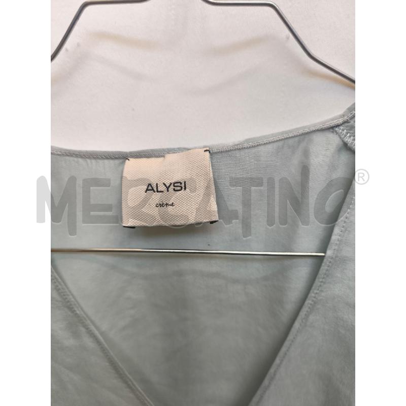 CAMICIA DONNA ALYSI AZZURRA SETA  | Mercatino dell'Usato Volpago del montello 2
