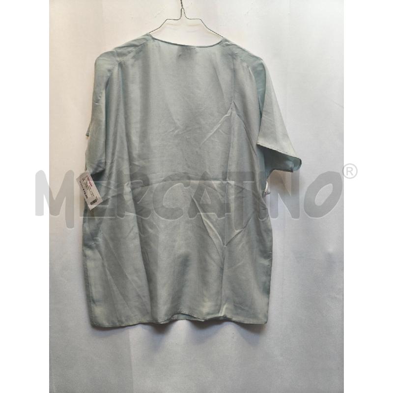 CAMICIA DONNA ALYSI AZZURRA SETA  | Mercatino dell'Usato Volpago del montello 4
