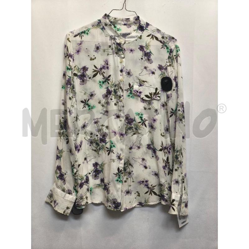 CAMICIA DONNA AND FIORI VIOLA VERDE  | Mercatino dell'Usato Volpago del montello 1