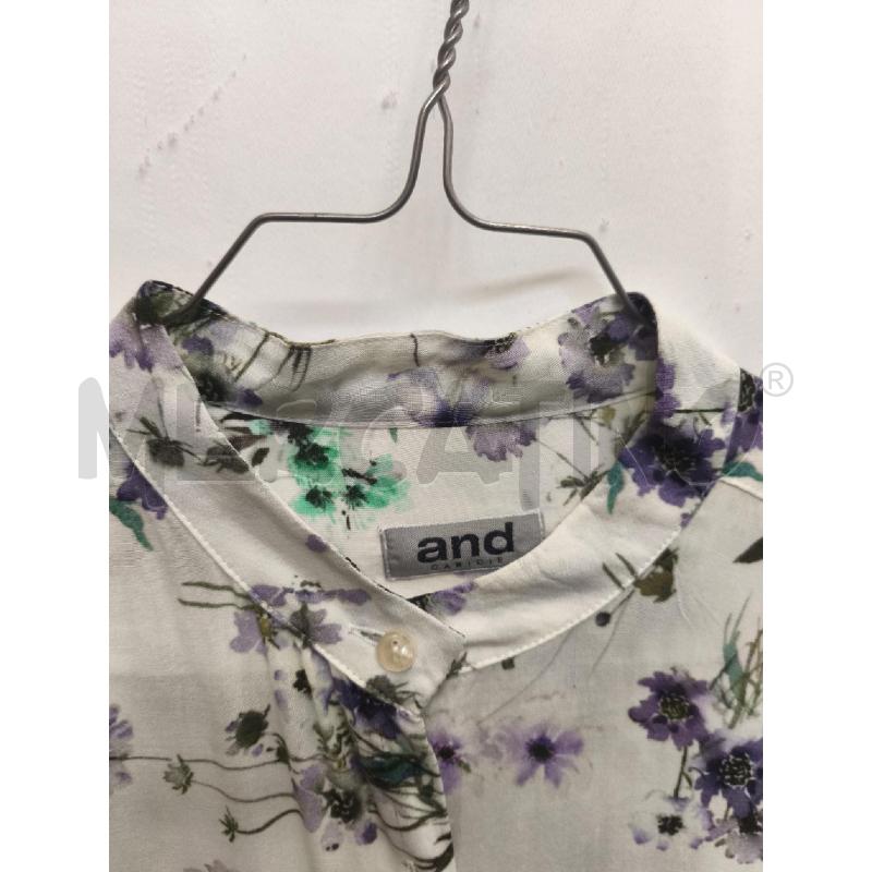 CAMICIA DONNA AND FIORI VIOLA VERDE  | Mercatino dell'Usato Volpago del montello 2