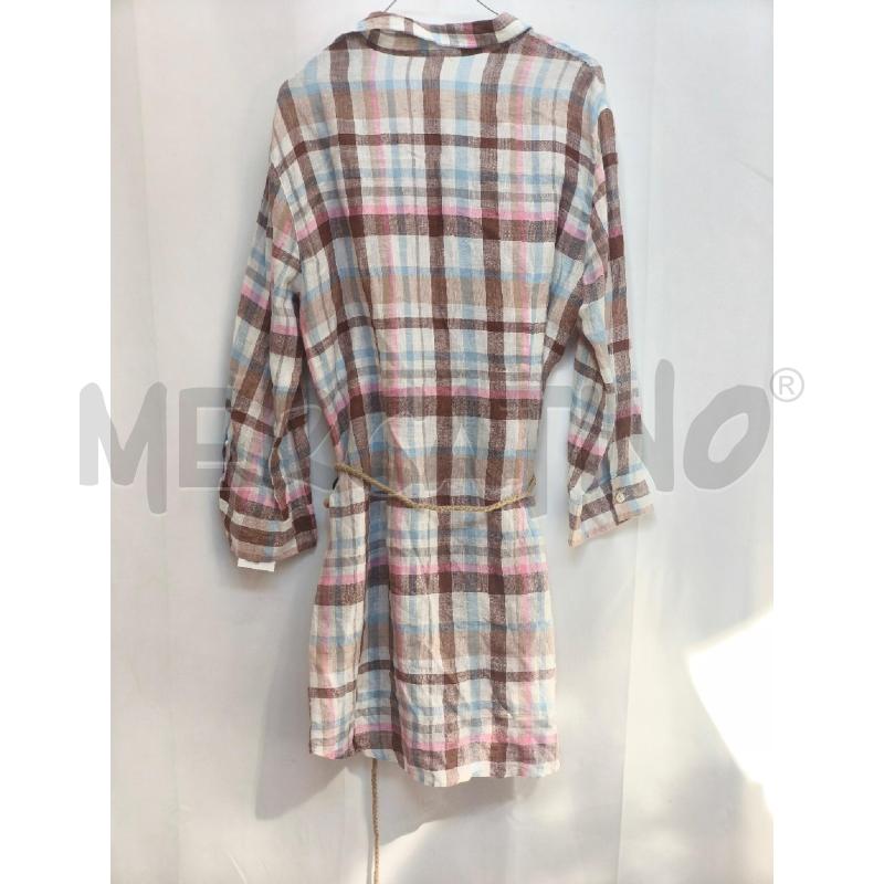 CAMICIA DONNA AND LINO BIANCO QUADRI MARRONE AZZURRO ROSA  | Mercatino dell'Usato Volpago del montello 5