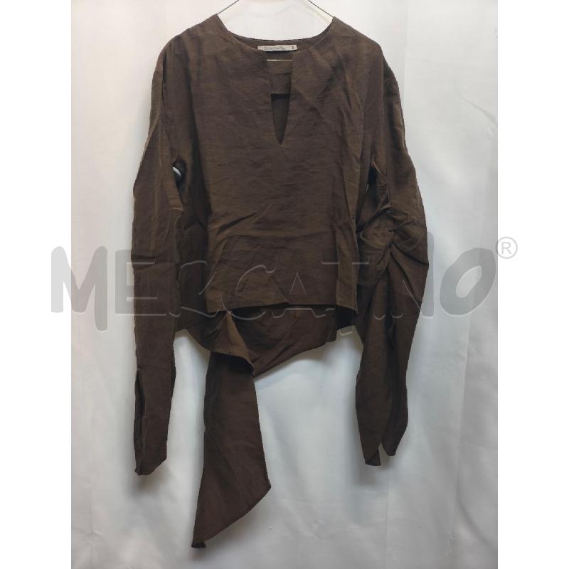 CAMICIA DONNA BACKGROUND NMARRONE  | Mercatino dell'Usato Volpago del montello 1
