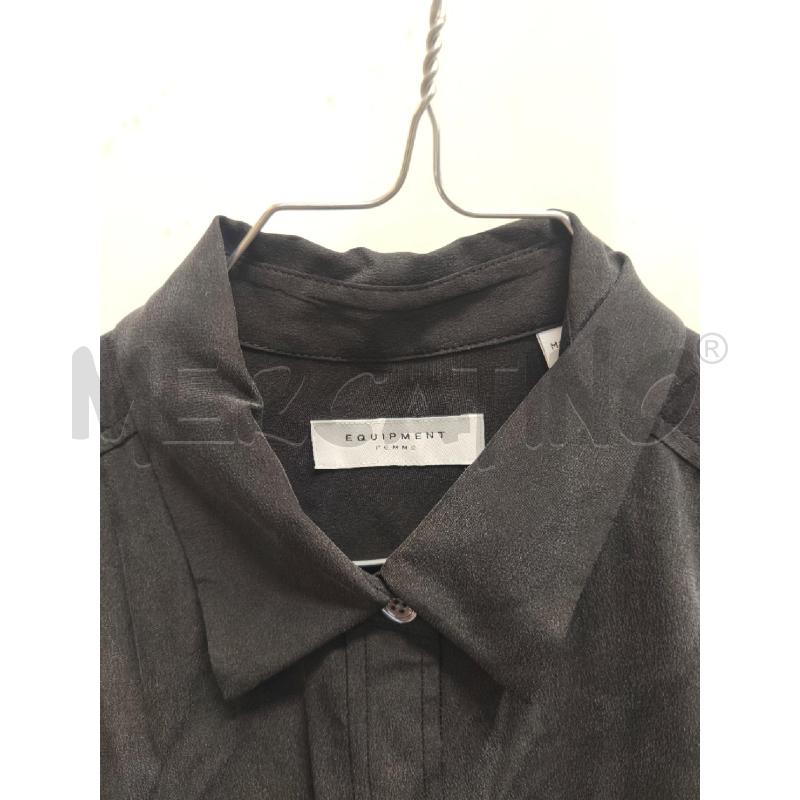 CAMICIA DONNA EQUIPMENT %100 SETA NERA  | Mercatino dell'Usato Volpago del montello 2