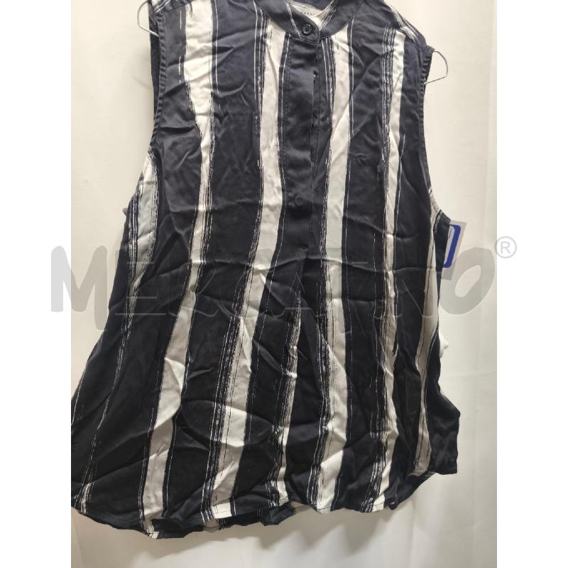 CAMICIA DONNA EQUIPMENT %100 SETA RIGHE NERO BIANCO  | Mercatino dell'Usato Volpago del montello 3