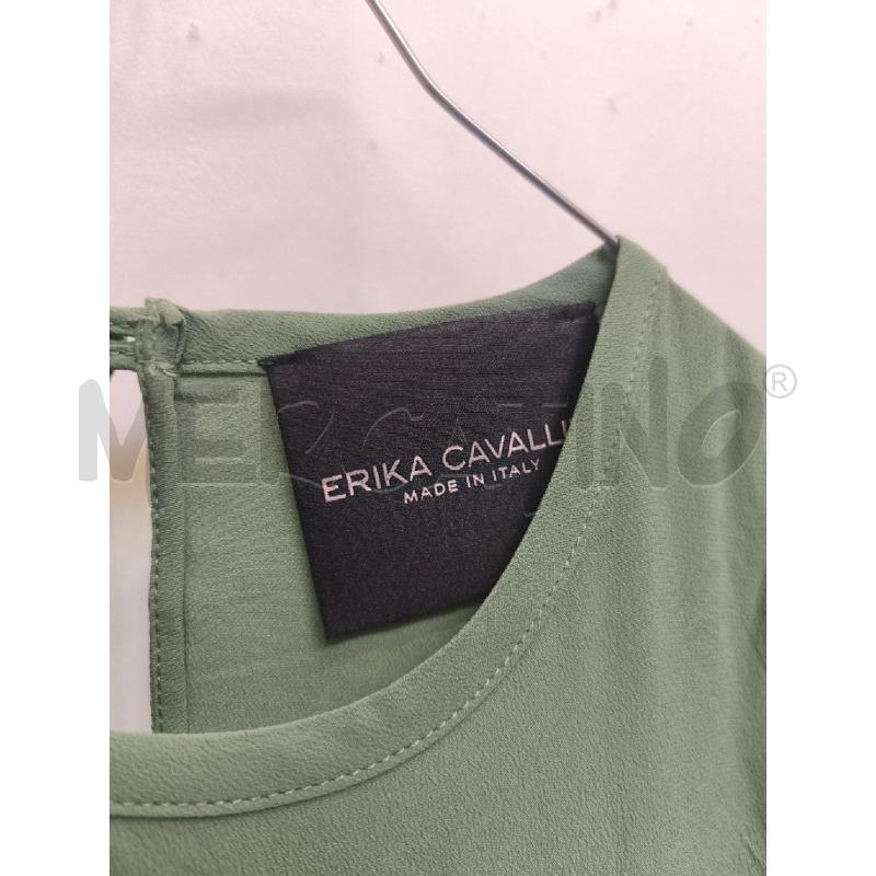 CAMICIA DONNA ERIKA CAVALLINI VERDE  | Mercatino dell'Usato Volpago del montello 2