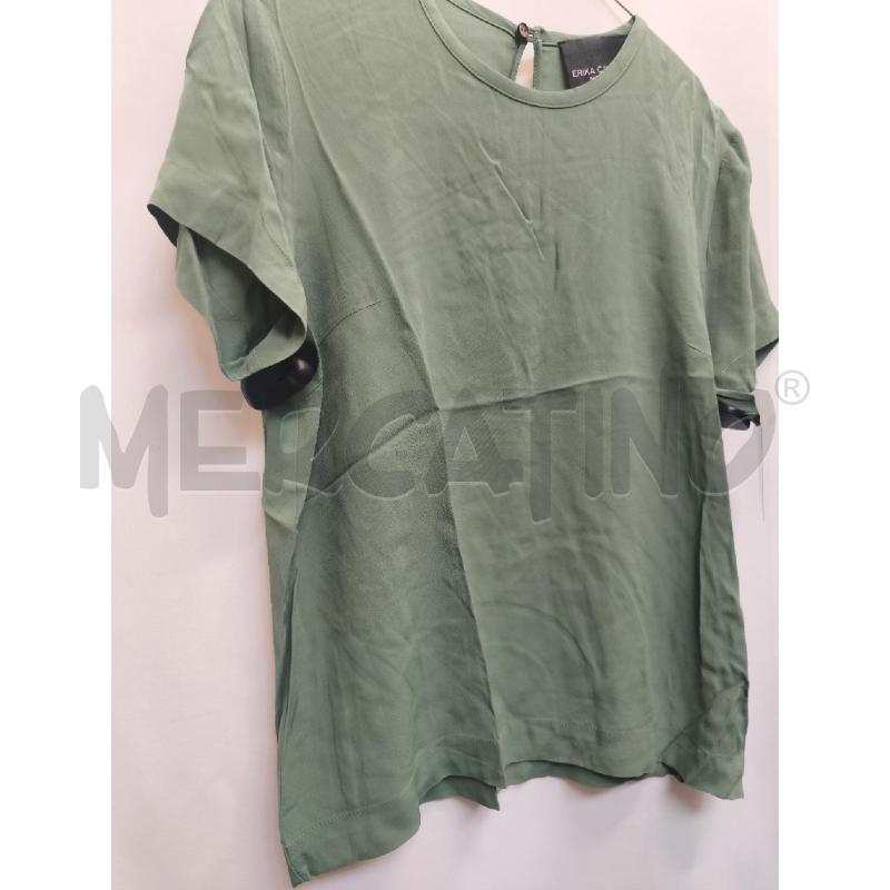 CAMICIA DONNA ERIKA CAVALLINI VERDE  | Mercatino dell'Usato Volpago del montello 3