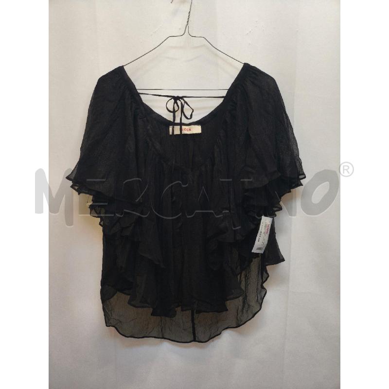 CAMICIA DONNA JUCCA NERA FRU FRU  | Mercatino dell'Usato Volpago del montello 1
