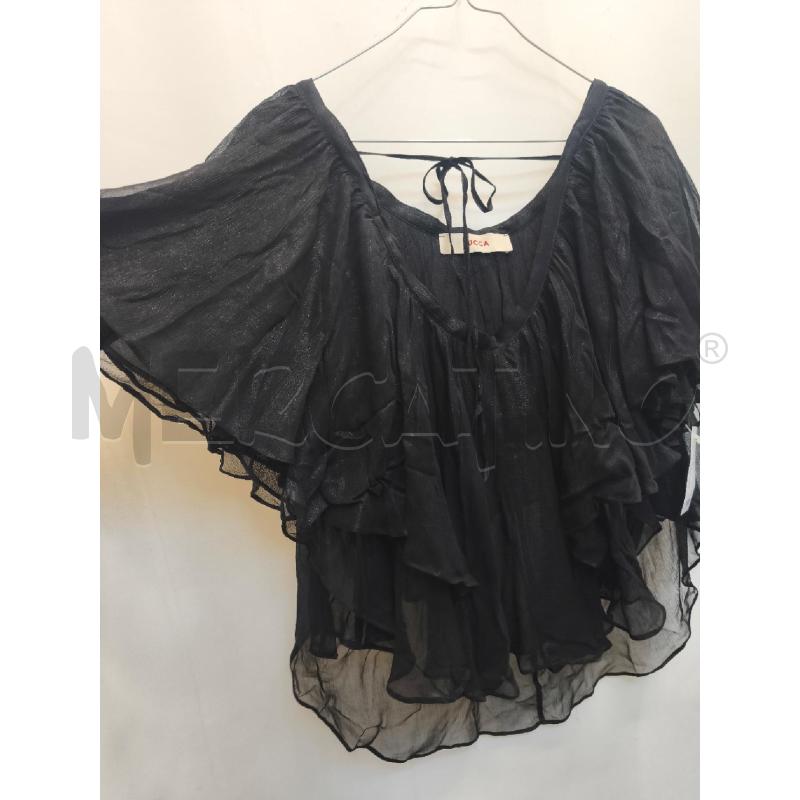 CAMICIA DONNA JUCCA NERA FRU FRU  | Mercatino dell'Usato Volpago del montello 3