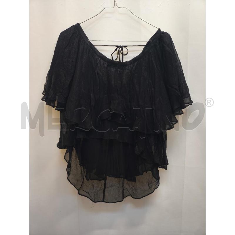 CAMICIA DONNA JUCCA NERA FRU FRU  | Mercatino dell'Usato Volpago del montello 4