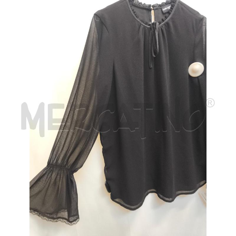 CAMICIA DONNA KARL LAGERFIELD NERA COLLO ALTO  | Mercatino dell'Usato Volpago del montello 3