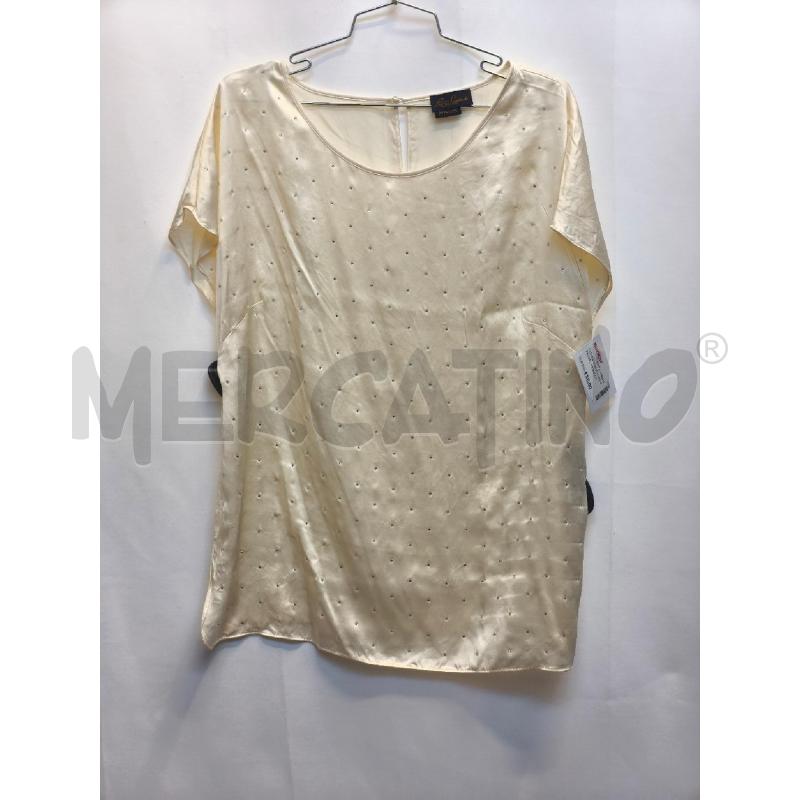 CAMICIA DONNA LUISA SPAGNOLI PANNA CON BRILANTINI | Mercatino dell'Usato Volpago del montello 1