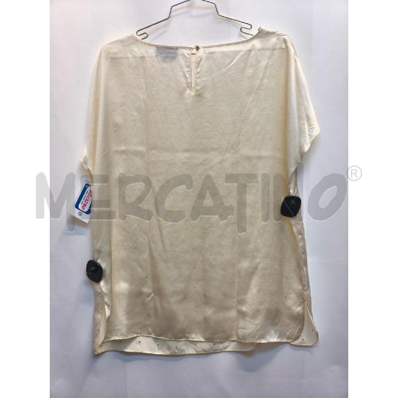 CAMICIA DONNA LUISA SPAGNOLI PANNA CON BRILANTINI | Mercatino dell'Usato Volpago del montello 3