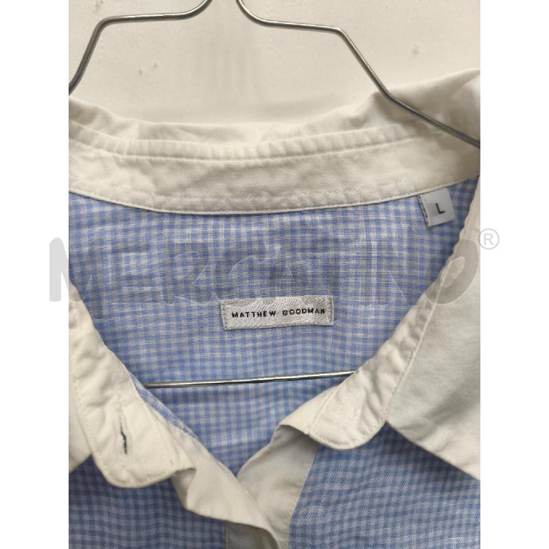 CAMICIA DONNA MATTEW GOODMAN QUADRETTI BIANCO AZZURRO  | Mercatino dell'Usato Volpago del montello 2