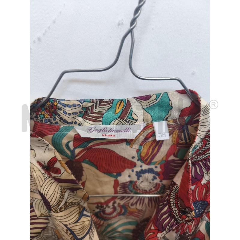 CAMICIA DONNA MILANO  SETA  FIORI  | Mercatino dell'Usato Volpago del montello 2