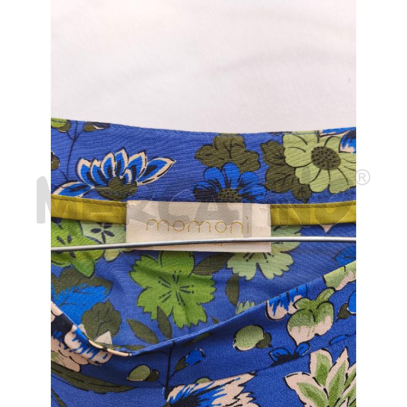 CAMICIA DONNA MOMONI BLU FIORI  | Mercatino dell'Usato Volpago del montello 2