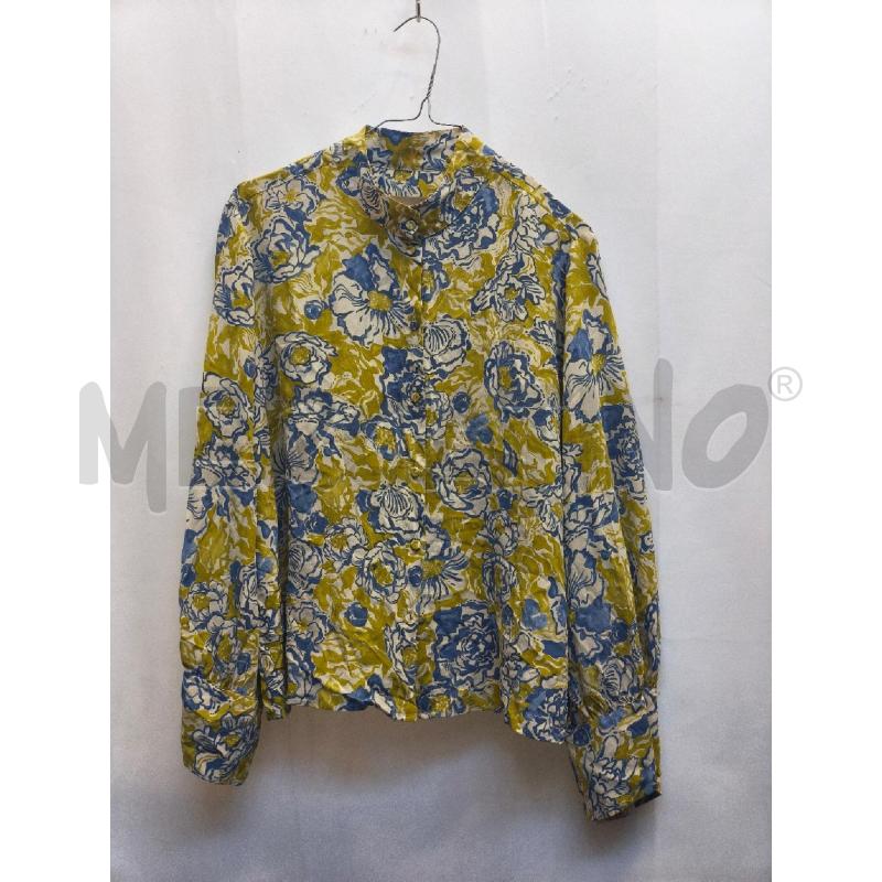 CAMICIA DONNA MOMONI FIORI BLU VERDE  | Mercatino dell'Usato Volpago del montello 1