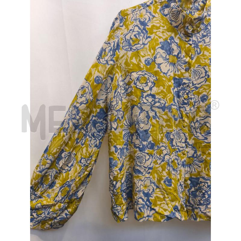 CAMICIA DONNA MOMONI FIORI BLU VERDE  | Mercatino dell'Usato Volpago del montello 3