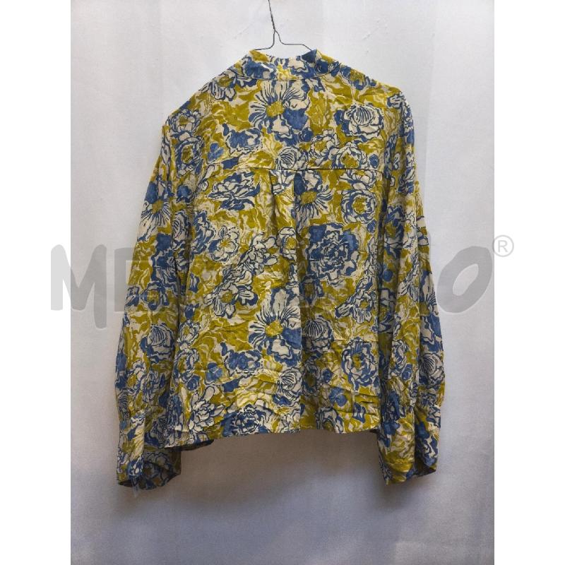 CAMICIA DONNA MOMONI FIORI BLU VERDE  | Mercatino dell'Usato Volpago del montello 4