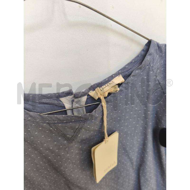 CAMICIA DONNA NANA AZZURA PUA BIANCO DIETRO TUL BIANCO | Mercatino dell'Usato Volpago del montello 2