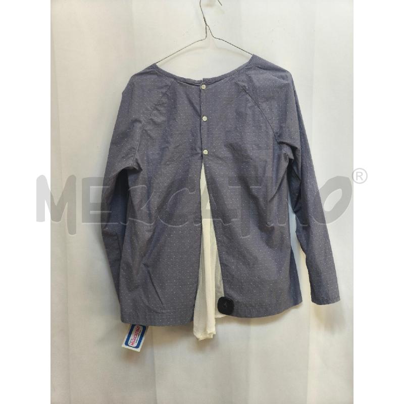 CAMICIA DONNA NANA AZZURA PUA BIANCO DIETRO TUL BIANCO | Mercatino dell'Usato Volpago del montello 3