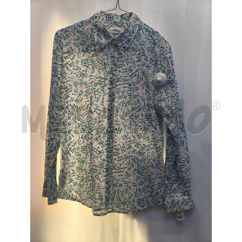CAMICIA DONNA OTTODAME BIANCA  STELE ARANCIONE  | Mercatino dell'Usato Volpago del montello 1