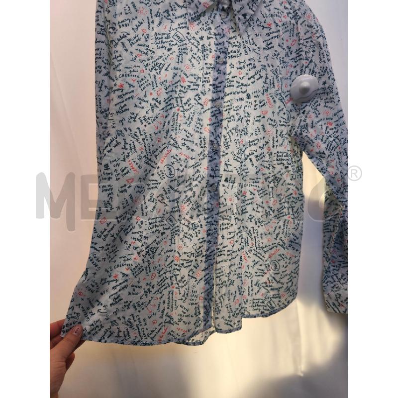 CAMICIA DONNA OTTODAME BIANCA  STELE ARANCIONE  | Mercatino dell'Usato Volpago del montello 3