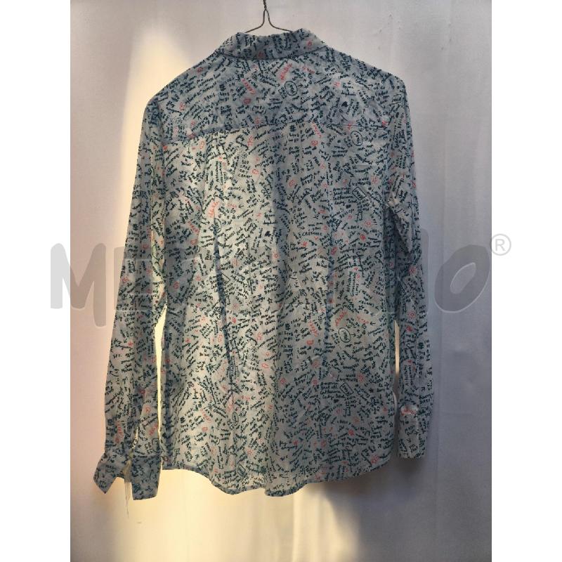 CAMICIA DONNA OTTODAME BIANCA  STELE ARANCIONE  | Mercatino dell'Usato Volpago del montello 4