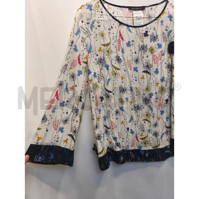 CAMICIA DONNA PENNYBLACK PANNA FIORI SOFFIONI COLORATI  | Mercatino dell'Usato Volpago del montello 3
