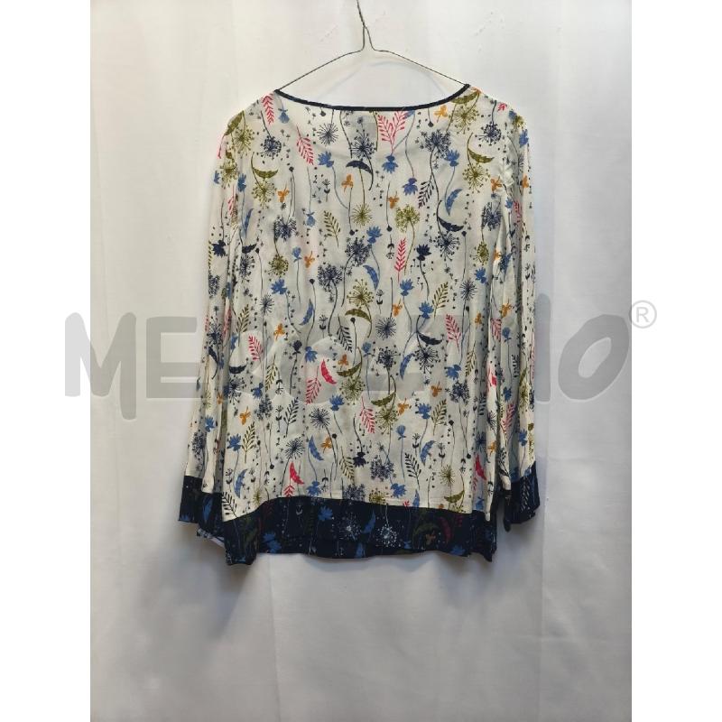 CAMICIA DONNA PENNYBLACK PANNA FIORI SOFFIONI COLORATI  | Mercatino dell'Usato Volpago del montello 4