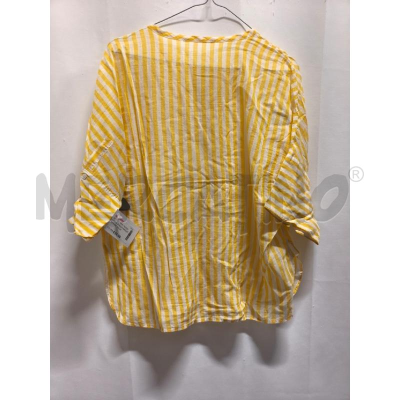 CAMICIA DONNA POMANDERE RIGHE GIALLE BIANCE  | Mercatino dell'Usato Volpago del montello 4