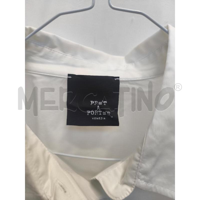 CAMICIA DONNA PRETA PORTER BIANCA  | Mercatino dell'Usato Volpago del montello 2