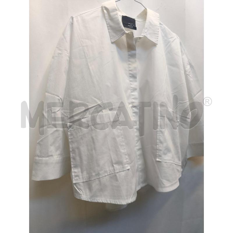 CAMICIA DONNA PRETA PORTER BIANCA  | Mercatino dell'Usato Volpago del montello 3