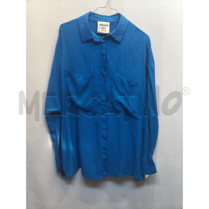 CAMICIA DONNA SEMICOUTURE BLU  | Mercatino dell'Usato Volpago del montello 1