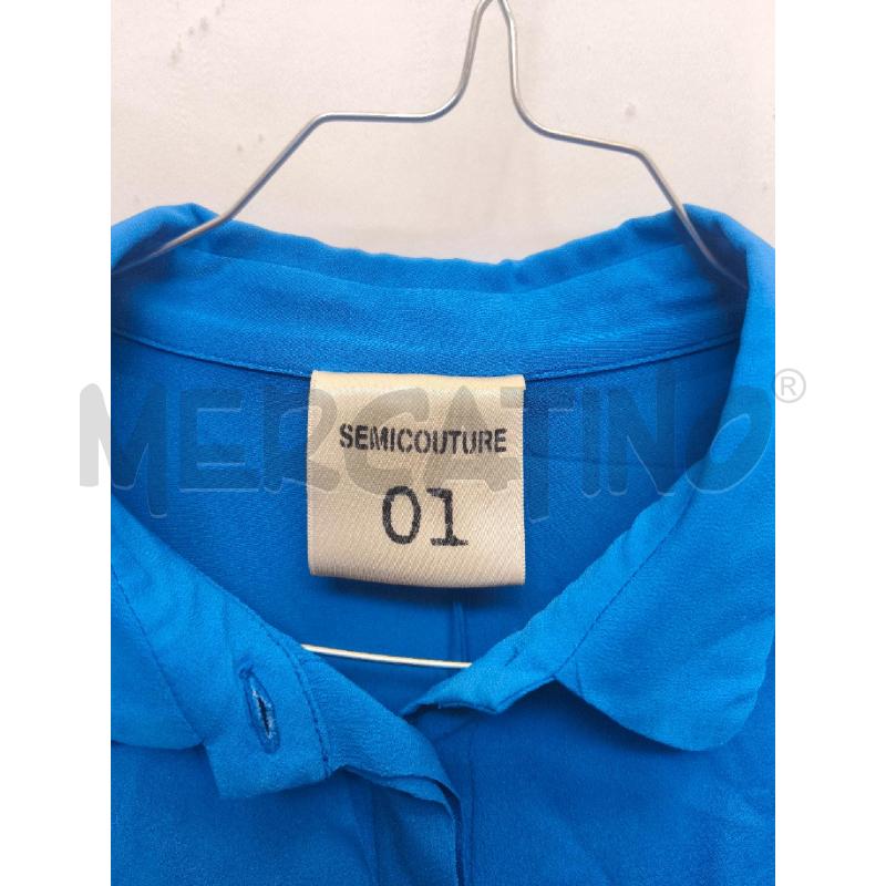 CAMICIA DONNA SEMICOUTURE BLU  | Mercatino dell'Usato Volpago del montello 2