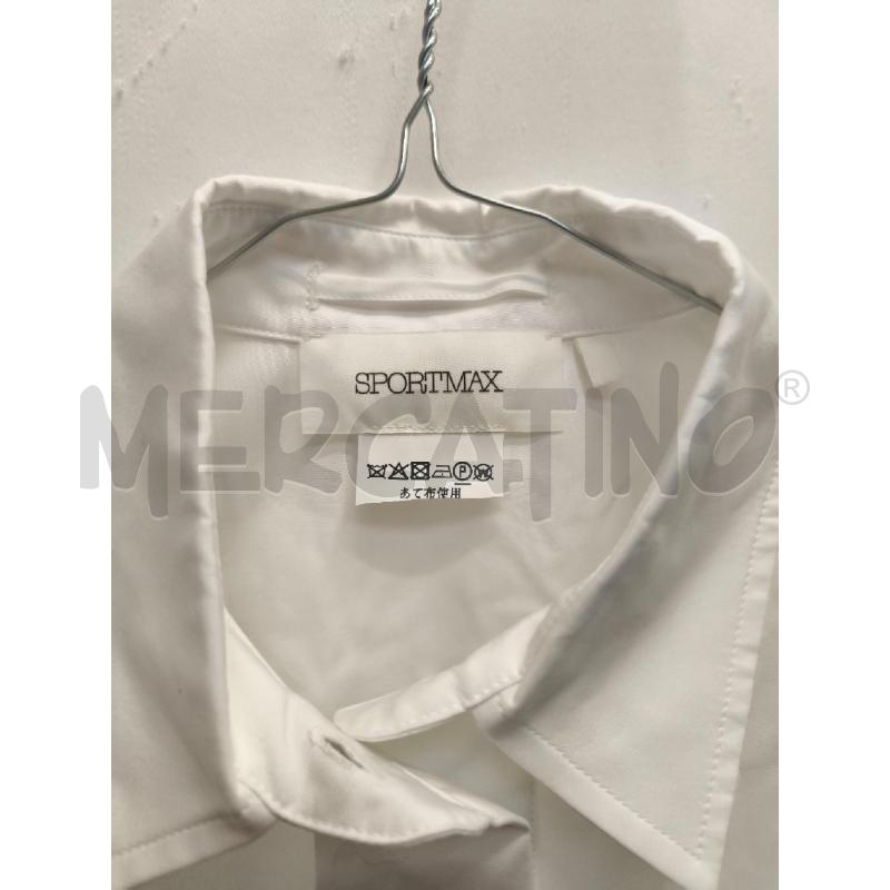 CAMICIA DONNA SPORTMAX BIANCA TRASPARENTE  | Mercatino dell'Usato Volpago del montello 2
