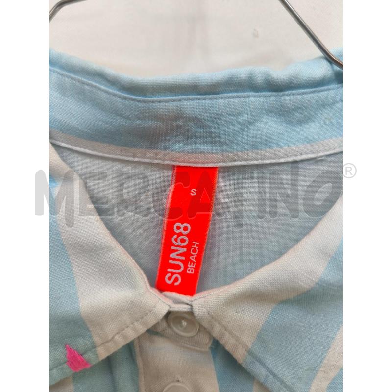 CAMICIA DONNA SUN68 RIGA AZZURRA BIANCA  | Mercatino dell'Usato Volpago del montello 2
