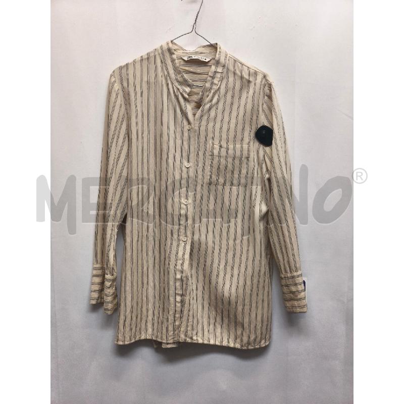 CAMICIA DONNA ZARA PANNA RIGHE  | Mercatino dell'Usato Volpago del montello 1