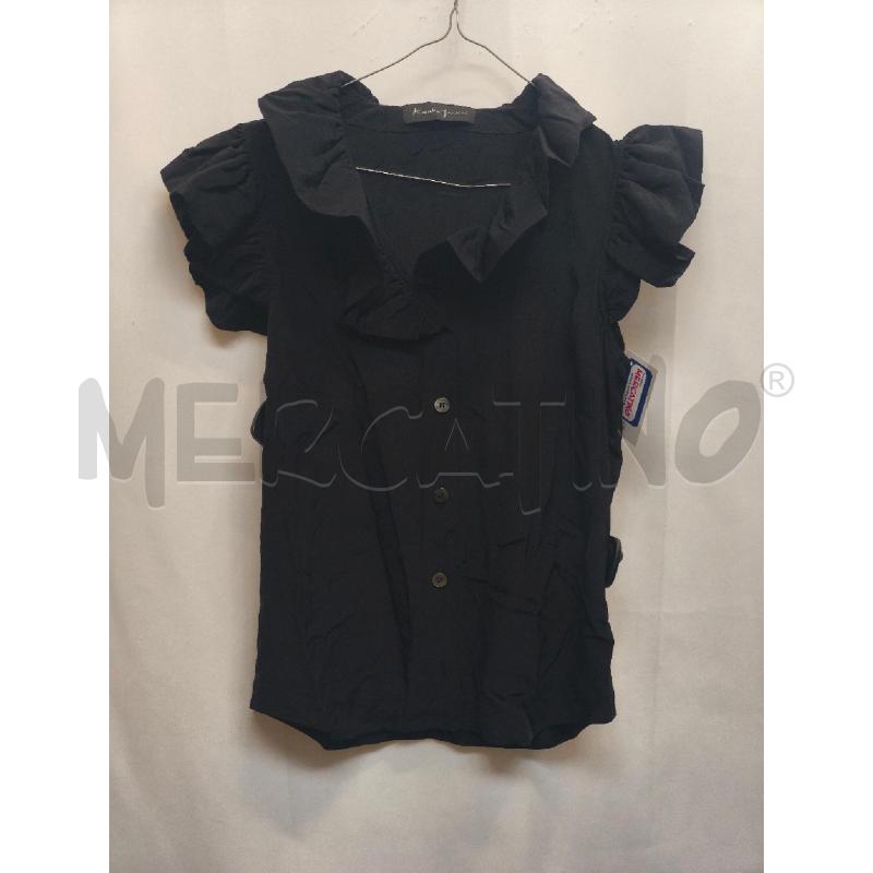 CAMICIA DONNA %100 SETA ROSSELLA JARDINI NERA  | Mercatino dell'Usato Volpago del montello 1