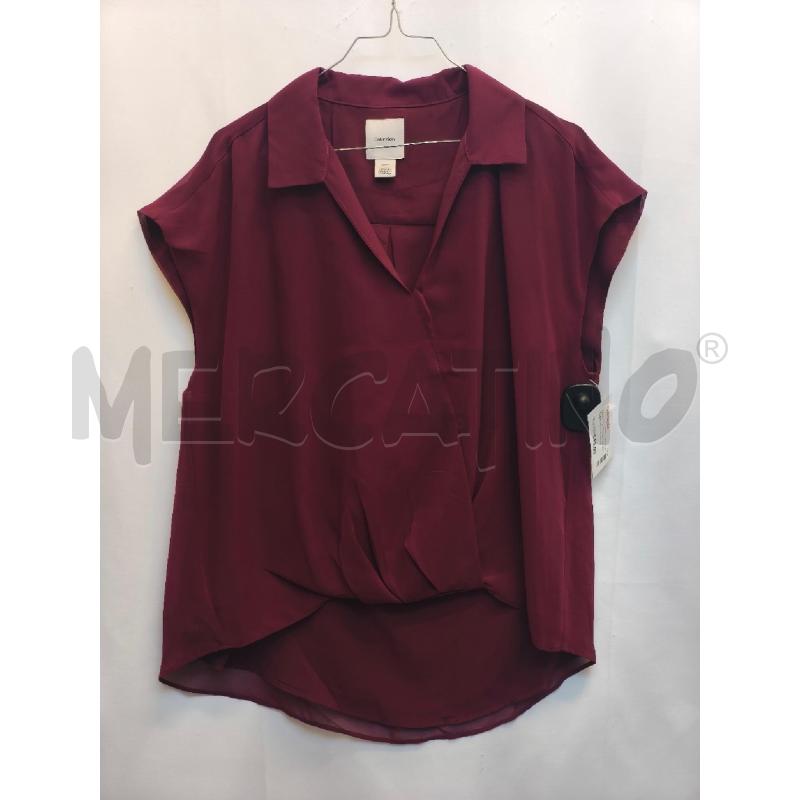 CANOTTA DONNA CALVIN KLEIN ROSSO SCURO  | Mercatino dell'Usato Volpago del montello 1