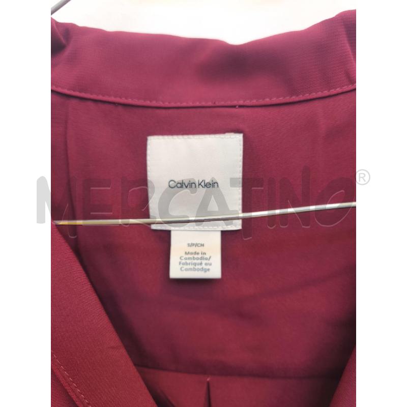 CANOTTA DONNA CALVIN KLEIN ROSSO SCURO  | Mercatino dell'Usato Volpago del montello 2