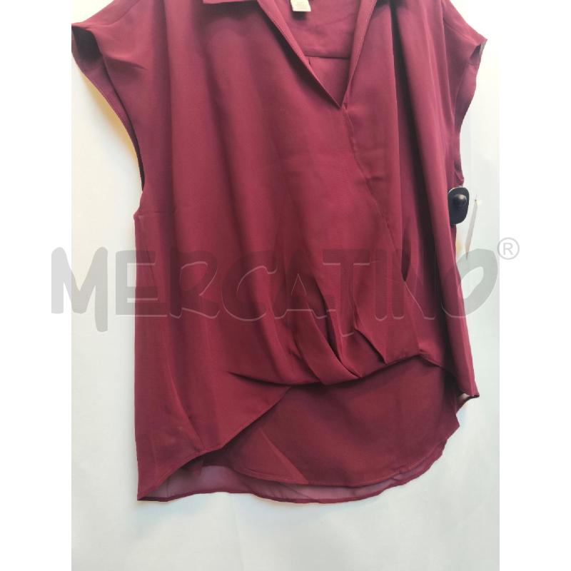 CANOTTA DONNA CALVIN KLEIN ROSSO SCURO  | Mercatino dell'Usato Volpago del montello 3