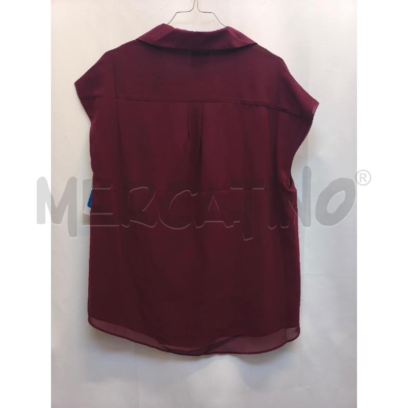 CANOTTA DONNA CALVIN KLEIN ROSSO SCURO  | Mercatino dell'Usato Volpago del montello 4