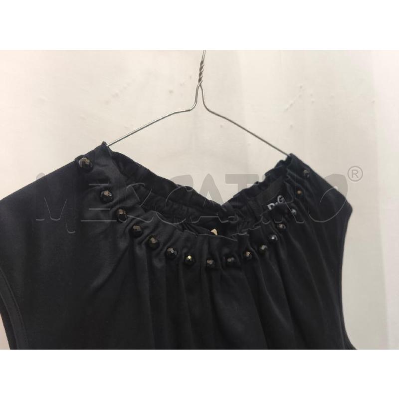 CANOTTA DONNA D&G NERO GIROCOLO PERLE NERE | Mercatino dell'Usato Volpago del montello 2