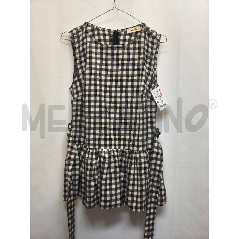 CANOTTA DONNA NANA CUADRI NERI BIANCHI | Mercatino dell'Usato Volpago del montello 3