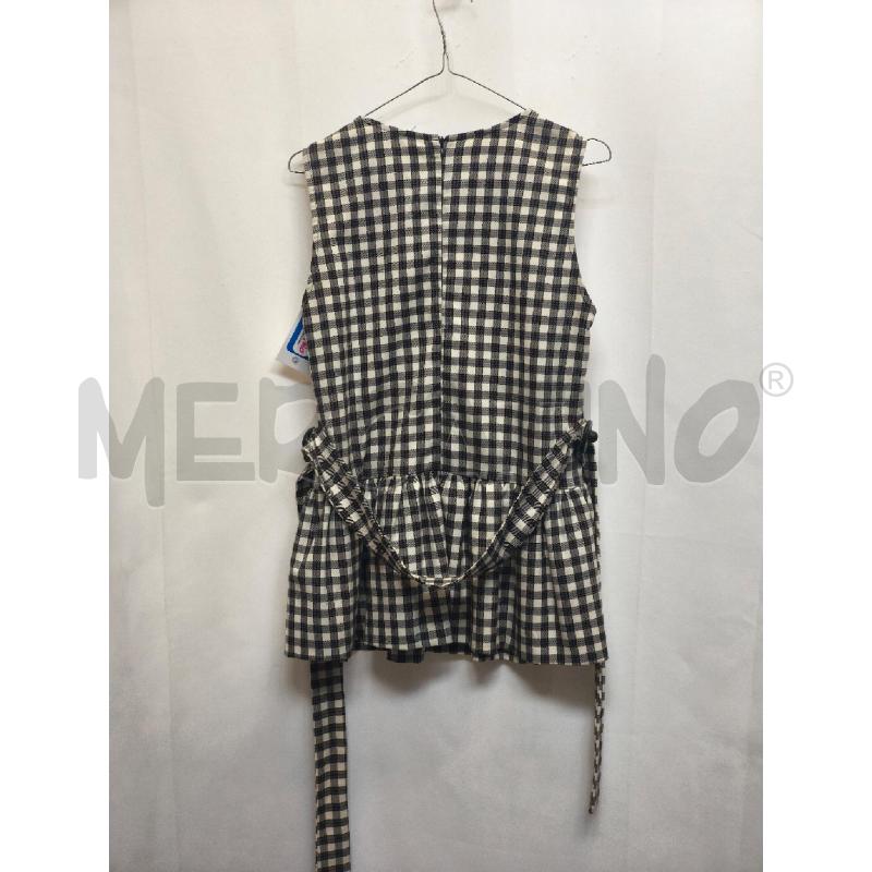 CANOTTA DONNA NANA CUADRI NERI BIANCHI | Mercatino dell'Usato Volpago del montello 4