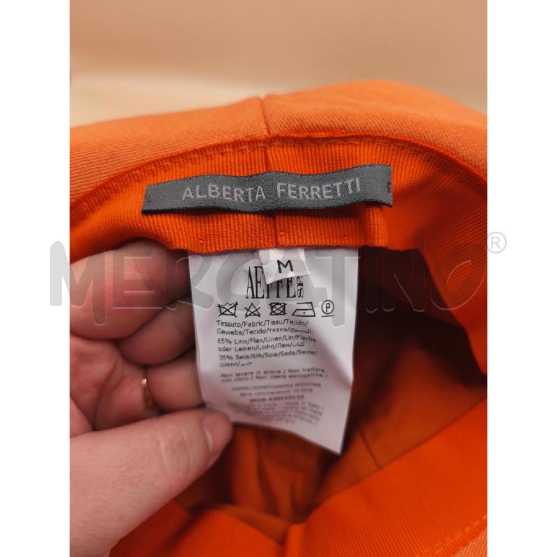 CAPPELLO DONNA ALBERTA FERETTI ARANCIONE  | Mercatino dell'Usato Volpago del montello 3