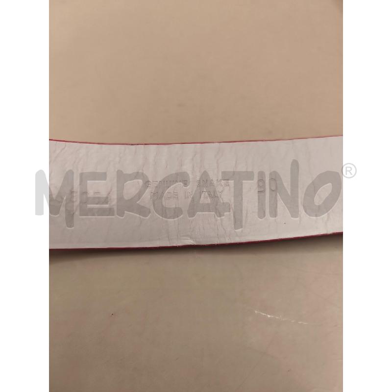 CINTURA PELLE SNAKE ORCIANI ROSSO  | Mercatino dell'Usato Volpago del montello 4