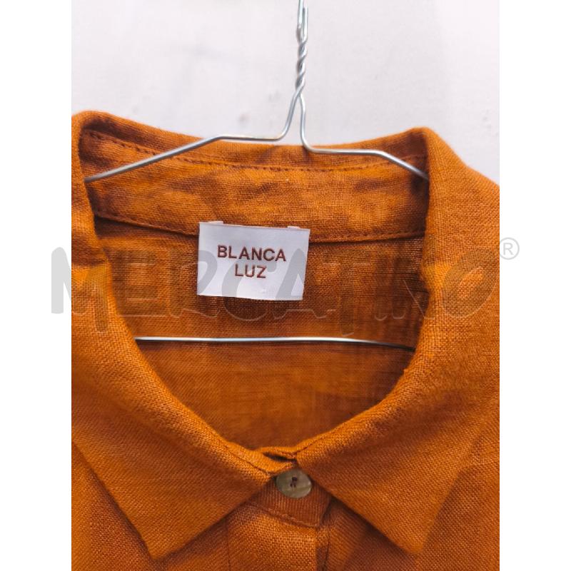 COMPLETO DONNA BLANCA LUZ MARRONE 100% LINO  | Mercatino dell'Usato Volpago del montello 2