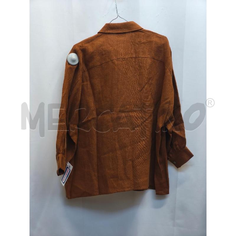 COMPLETO DONNA BLANCA LUZ MARRONE 100% LINO  | Mercatino dell'Usato Volpago del montello 3