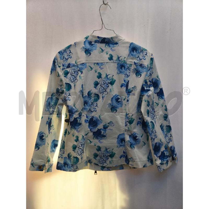 COMPLETO DONNA LUISA SPAGNOLI BIANCO FIORI AZZURRI  | Mercatino dell'Usato Volpago del montello 3